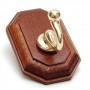 GANCIO ADESIVO HOLZ NOCE ORO 1P CM.4X6