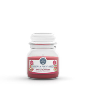 CANDELA OFFICINA DEI FIORI BACCHE ROSSE  50 ORE