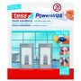 TESA POWERSTRIPS 2 GANCI AUTOAD. IN METALLO