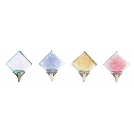 GANCIO ADESIVO MURANO GLITTER MM.4X4