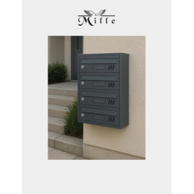 CASSETTA CONDOMINIO SOFIA 4 POSTI ANTRACITE