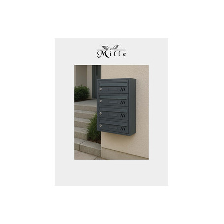 CASSETTA CONDOMINIO SOFIA 4 POSTI ANTRACITE