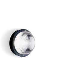 PLAFONIERA TONDA NERO