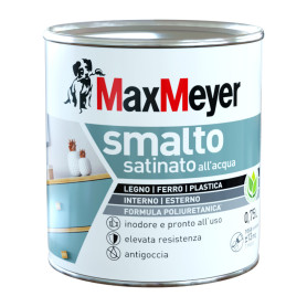 MAX SMALTO ALLACQUA POLIURETANICO SATINATO LT.0