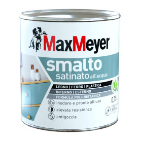 MAX SMALTO ALLACQUA POLIURETANICO SATINATO LT.0
