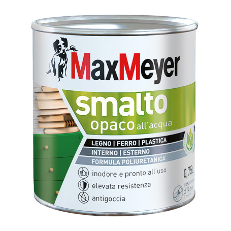 MAX SMALTO ALLACQUA POLIURETANICO OPACO LT.0