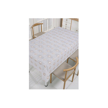 TOVAGLIATO RICAMATO BEIGE CC2417 H 140