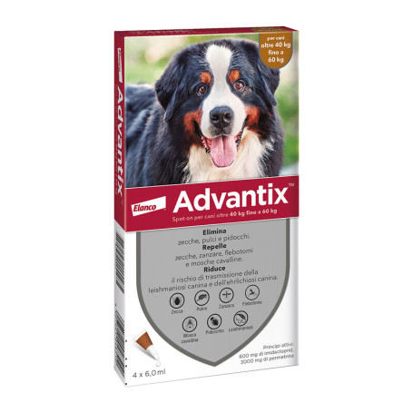 BAYER ADVANTIX SPOT ON 6 PIPETTE CANI 40-60 KG