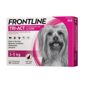 FRONTLINE TRI-ACT CANI  2- 5 KG 3 PIPETTE