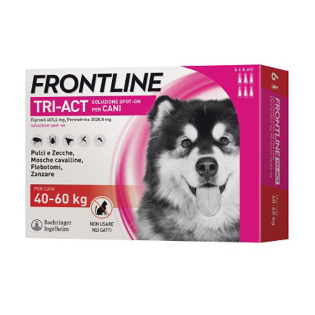 FRONTLINE TRI-ACT CANI 40-60 KG 6 PIPETTE OFF. SPECIALE