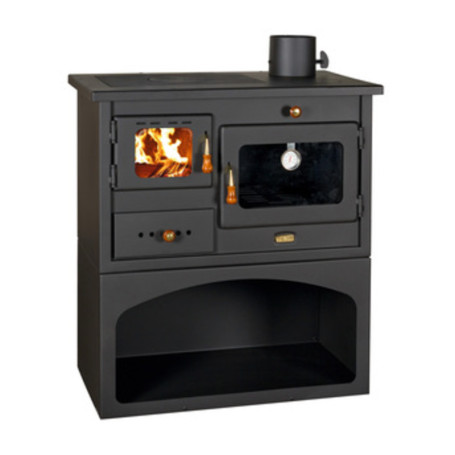 CUCINA LEGNA CARBONE C\FORNO 10KW PRITY MIA NERO