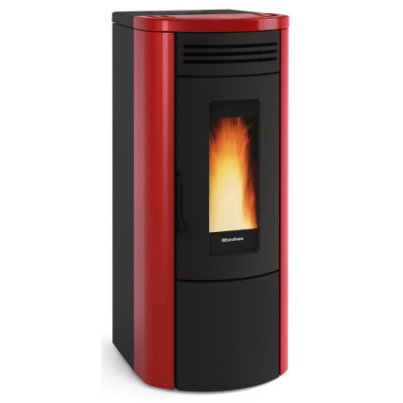 TERMOSTUFA PELLET ERM\VENT 17 KW COSTANZA IDRO BORDEAUX