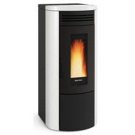 TERMOSTUFA PELLET ERM\VENT 17 KW COSTANZA IDRO BIANCO