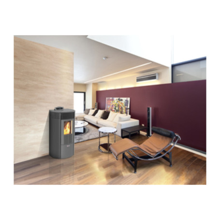 STUFA PELLET VENTIL  8.7KW KING ROUND12 ANTRACITE