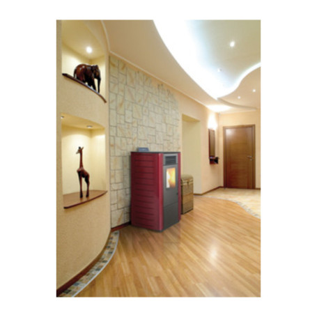 STUFA PELLET CANALIZ  8.7 KW KING 118C BORDEAUX