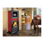 STUFA LEGNA C\FORNO  9.1 KW ROSSELLA PLUS EVO BORDEAUX