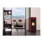 STUFA PELLET CANALIZ 7.5 KW GIUSY PLUS EVO2.0 BORDEAUX