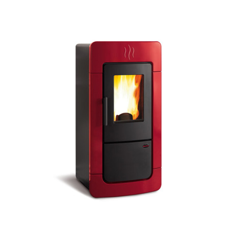 TERMOSTUFA PELLET 28KW DIADEMA EVO IDRO BORDEAUX