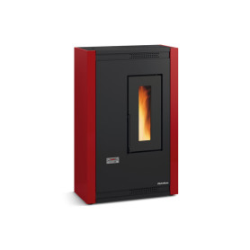 STUFA PELLET VENTIL SLIM 5.1KW LUISELLA 5.0 BORDEAUX