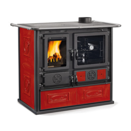 CUCINA LEGNA 8.8 KW ROSA 5.0 VST BORDEAUX