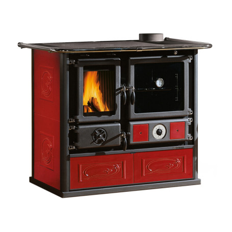 TERMOCUCINA LEGNA 11 KW ROSA DSA 4.0 BORDEAUX
