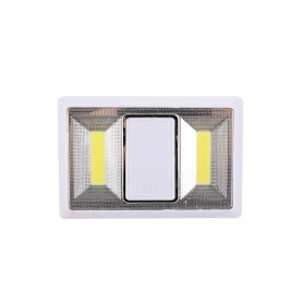 INTERRUTTORE LUMINOSO A PILE BIANCO