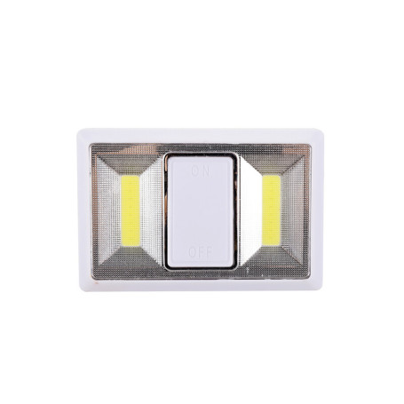 INTERRUTTORE LUMINOSO A PILE BIANCO