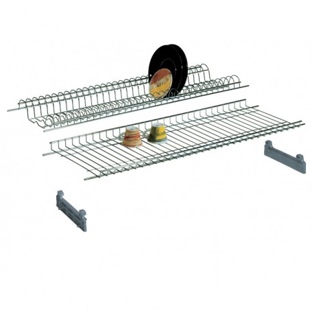 MENSOLE COLAPIATTI CROMATE CM. 76 C SUPPORTI
