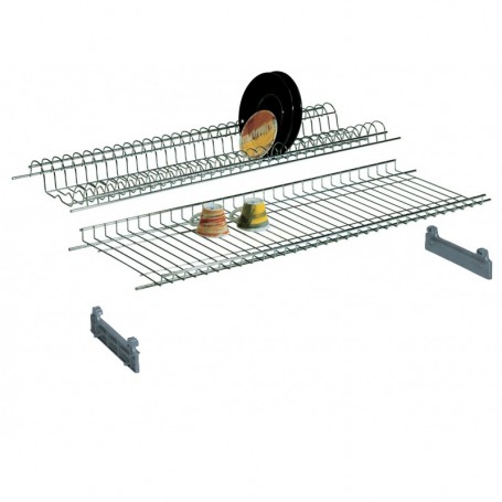 MENSOLE COLAPIATTI CROMATE CM. 86 C SUPPORTI