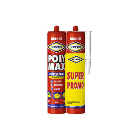 BOSTIK POLYMAX ORIGINAL 425 G BIANCO CART BIPACK