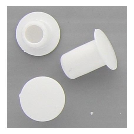 COPRIFORO PLASTICA MM. 6 BIANCO*