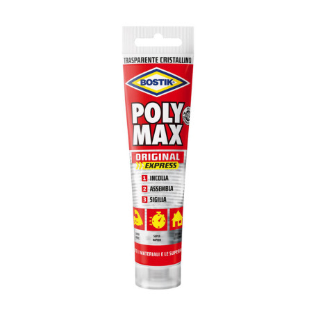 BOSTIK POLYMAX ORIGINAL 115 G CRISTAL TUBO