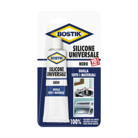 BOSTIK SILICONE UNIVERSALE 60 ML NERO BLISTER