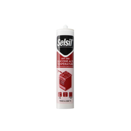 SELSIL SILICONE ALTA TEMPERATURA SHT-300 NERO 310 ML