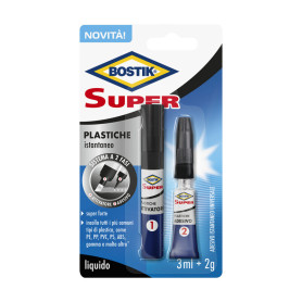 BOSTIK SUPER PLASTICHE ATTIVATORE+ADESIVO BLISTER