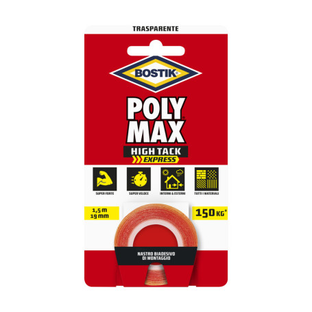 BOSTIK POLYMAX NASTRO BIAD HIGH TACK EXPRESS TRASP