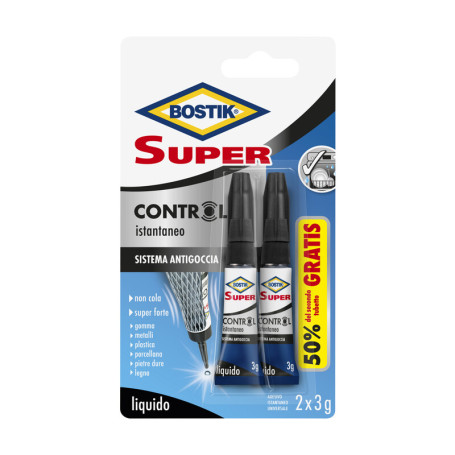 BOSTIK SUPER CONTROL ISTANTANEO 2X3 G BLISTER