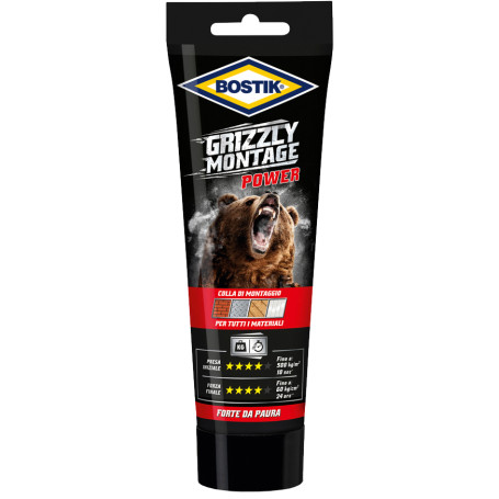 BOSTIK GRIZZLY MONTAGE POWER 250 G BIANCO TUBO