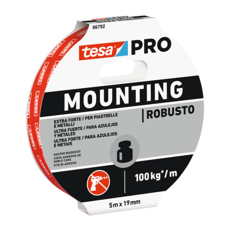 NASTRO BIADESIVO TESA MOUNTING PRO STRONG 19MMX5M