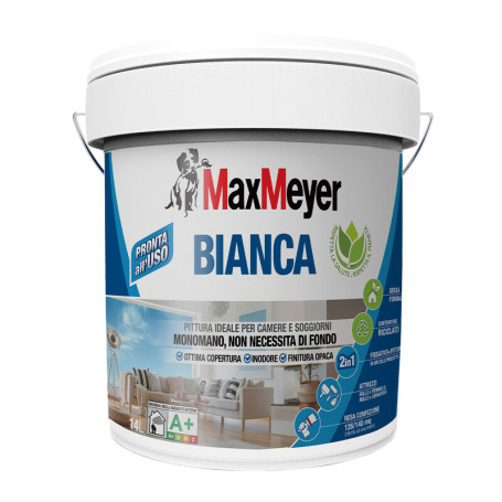MAX IDROPITTURA LAVABILE PER INTERNI 14 L BIANCO