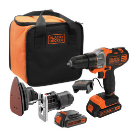 B+D KIT TRAPANO+SEGHETTO+LEVIGATR 18V MULTIEVO