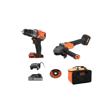 B+D KIT TRAPANO C\PERC + SMERIGLIATRICE 18V + ACC