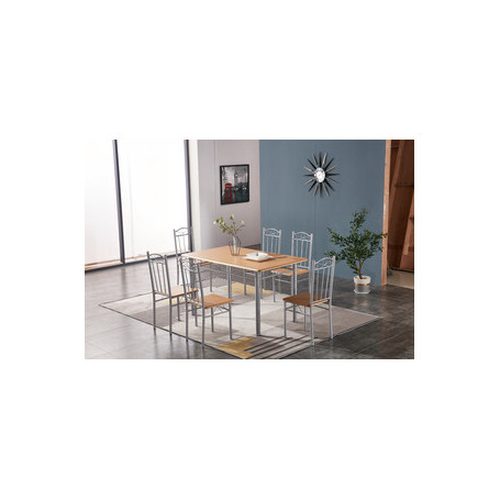 SET 6 SEDIE LEGNO CHIARO