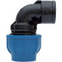 RACCORDO POLIPROP GOMITO FEM D 40MM X11\4