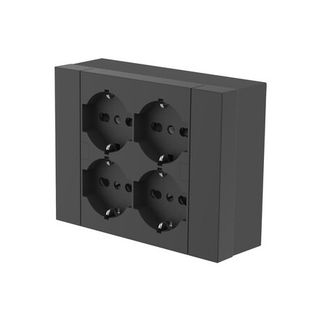MULTIPRESA ESTERNA  QUADRA 4 PRESE BIP.SCH NERA