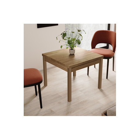 KIT TAVOLO LIBRO 90\180X90XH79 CM NOCE