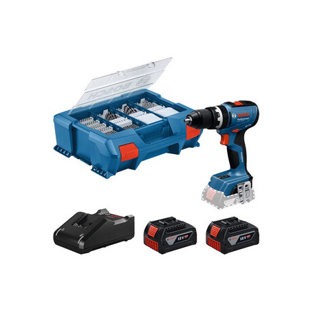 BOSCH-B TRAPANO C\PERC GSB 18V-65 BRUSHLESS+2 BATT