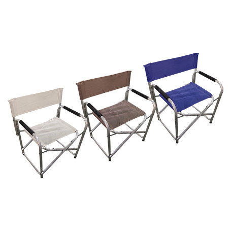 SEDIA DA REGISTA  ALICANTE  telo colore bianco