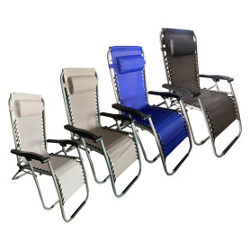 SEDIA A SDRAIO CON POGGIATESTA  PROCIDA  tessuto colore blu greco