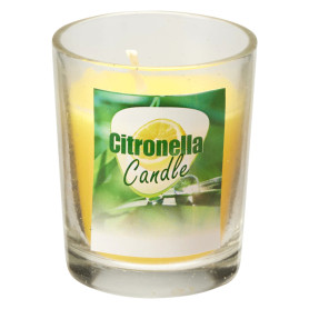 CANDELA ALLA CITRONELLA cm 5 x 6
